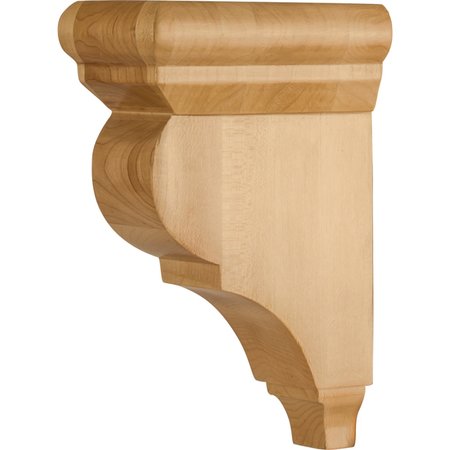 HARDWARE RESOURCES 3" Wx5-1/2"Dx8"H Cherry Smooth Corbel CORG-4-CH